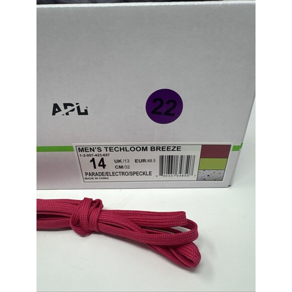APL TechLoom Breeze Parade Electro Speckle Sneakers Mens 14 Womens 15.5 NEW main image 8